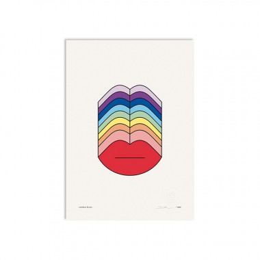 redfries rainbow kisses a3 – Kunstdruck DIN A3