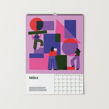 Girls in Motion Kalender 2026 - DIN A4 - 365 Tagen voller Gleichberechtigung, Female Empowerment & Vielfalt