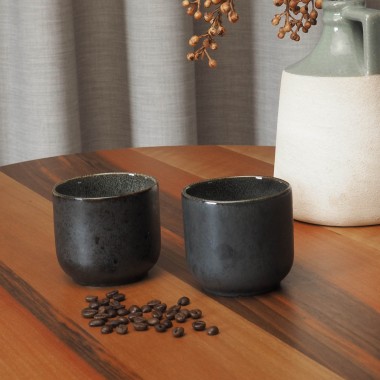 Lys Keramik Becher 300 ml, 2er-Set – handgemacht in Portugal