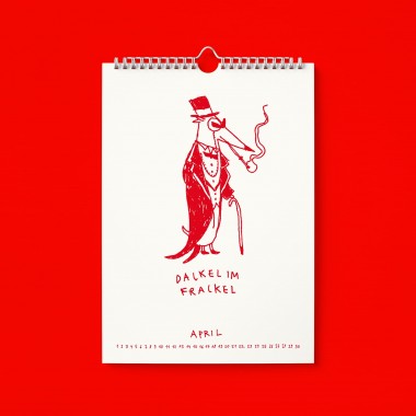"Richtig auf Zackel durch 2026" Kalender by Gianluca Scigliano