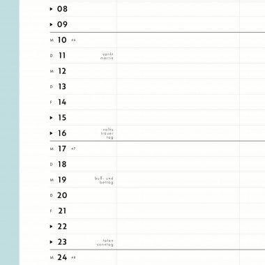 A4 Familienplaner Nr. 04 / 4 Spalten / ab sofort / frau rippe