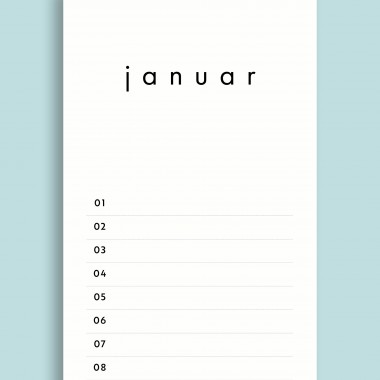 Geburtstagskalender Nr. 04 / immerwährend / frau rippe