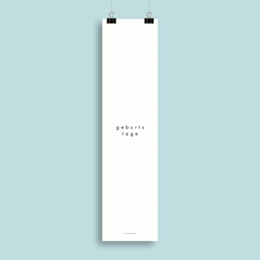Geburtstagskalender Nr. 04 / immerwährend / frau rippe