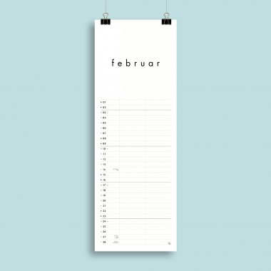 Jahresplaner Nr. 04 / 2 Spalten / ½ A3 / ab sofort / frau rippe