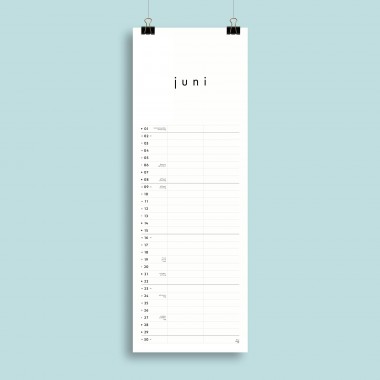 Jahresplaner Nr. 04 / 2 Spalten / ½ A3 / ab sofort / frau rippe