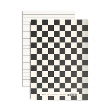 redfries checkered black – Notizheft DIN A5, 2 Stück