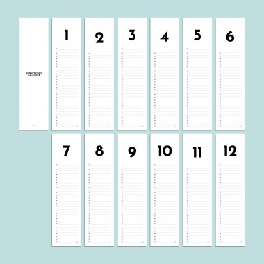 Geburtstagskalender Nr. 05 / immerwährend / frau rippe