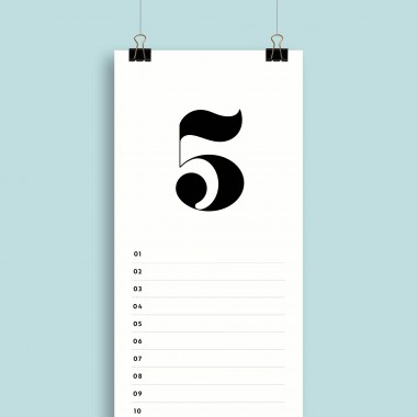 Geburtstagskalender Nr. 06 / immerwährend / frau rippe