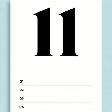 Geburtstagskalender Nr. 06 / immerwährend / frau rippe