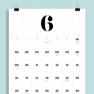 A3 Monatskalender Nr. 06 / ab sofort / frau rippe
