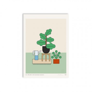 redfries indoor plants a3 – Kunstdruck DIN A3