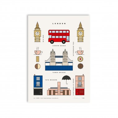 redfries london a4 – Kunstdruck DIN A4
