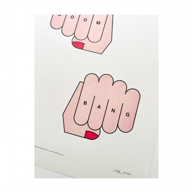 redfries boom bang riso – Kunstdruck DIN A3