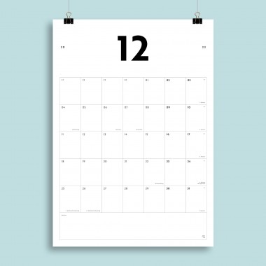 A3 Monatskalender Nr. 07 / ab sofort / frau rippe