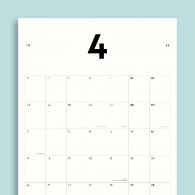 A3 Monatskalender Nr. 07 / ab sofort / frau rippe