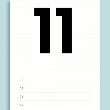 Geburtstagskalender Nr. 07/ immerwährend / frau rippe