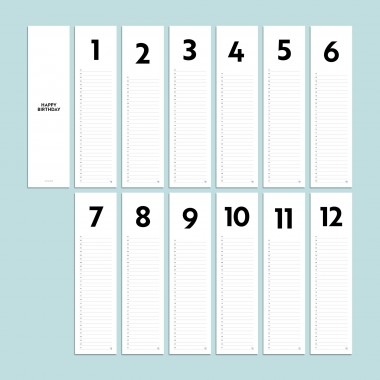 Geburtstagskalender Nr. 07/ immerwährend / frau rippe