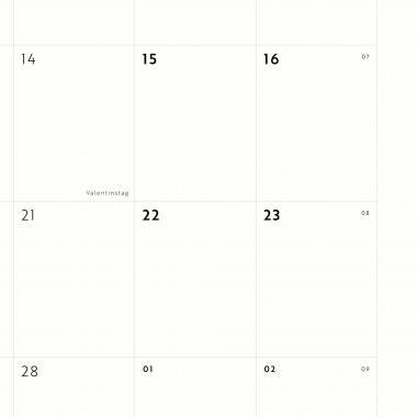 A3 Monatskalender Nr. 07 / ab sofort / frau rippe