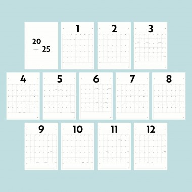 A3 Monatskalender Nr. 07 / ab sofort / frau rippe