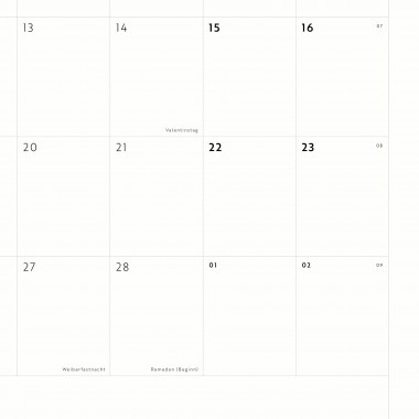 A3 Monatskalender Nr. 07 / ab sofort / frau rippe
