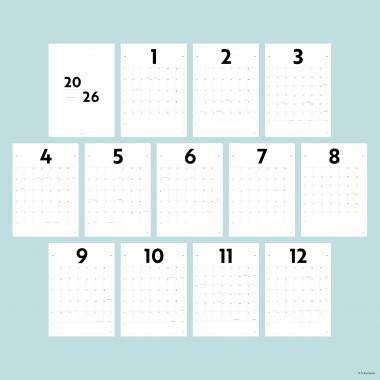 A3 Monatskalender Nr. 07 / ab sofort / frau rippe
