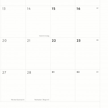 A4 Monatskalender Nr. 07 / ab sofort / frau rippe