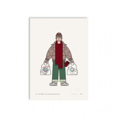 redfries xmas shopping – Kunstdruck DIN A3