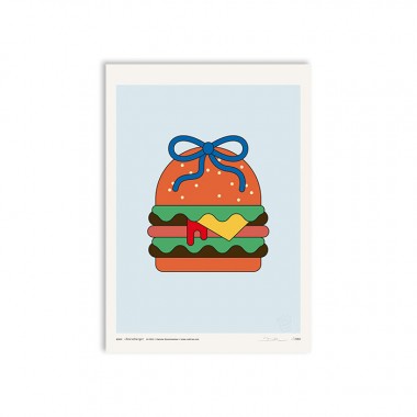 redfries cheeseburger – Kunstdruck DIN A3