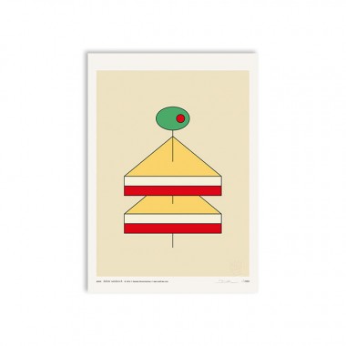 redfries bikini sandwich – Kunstdruck DIN A3