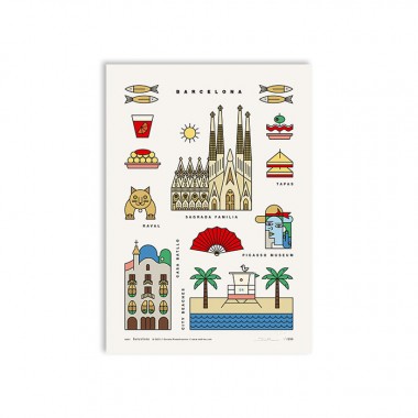 redfries barcelona a4 – Kunstdruck DIN A4