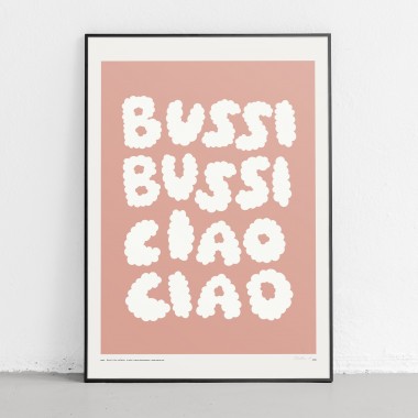 redfries bussi ciao salmon – Kunstdruck DIN B2