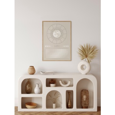 Mondkalender 2027 Poster Beige // ShellyCreates