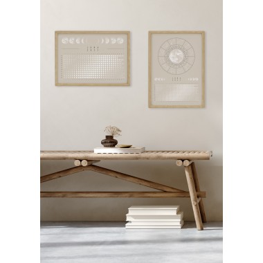 Mondkalender 2027 Poster Beige // ShellyCreates