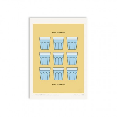 redfries stay hydrated – Kunstdruck DIN A4
