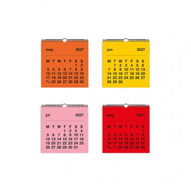 redfries basic 2027 – Monatskalender quadratisch
