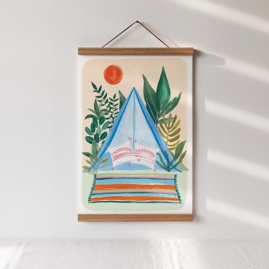 Paperlandscape | Kunstdruck "Zelten" | Poster Reisen | Camping | verschiedene Größen