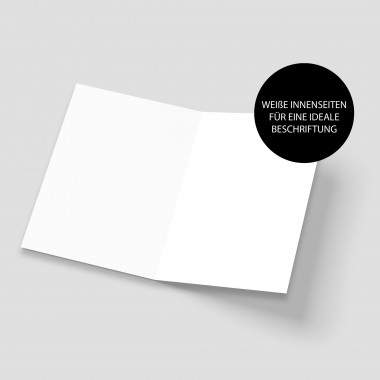 Klappkarte - Hochzeitskarte - Dackel Brautpaar - Nr. 262 - Naturbedacht