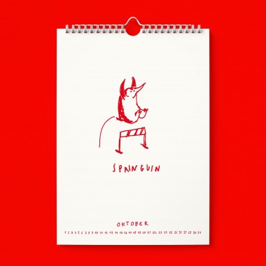 "Ich glaub ich Spinnguin! Schon 2026?!" Kalender by Gianluca Scigliano