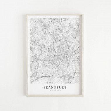 FRANKFURT als hochwertiges Poster im skandinavischen Stil von Skanemarie +++ Geschenkidee
