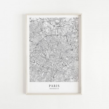 PARIS als hochwertiges Poster im skandinavischen Stil von Skanemarie +++ Geschenkidee