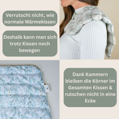 Wärmekissen mit Dinkel für Schulter & Nacken, "Olive" - Tochter von Walter