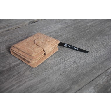 Portemonnaie handmade aus Kork mit Zipper