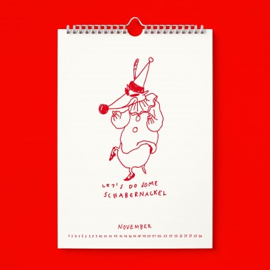 "Richtig auf Zackel durch 2026" Kalender by Gianluca Scigliano