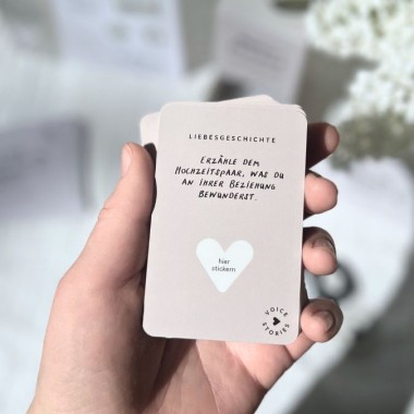Audio-Sticker von Voicestories für ganz besondere Hochzeitserinnerungen "Beige"