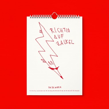 "Richtig auf Zackel durch 2026" Kalender by Gianluca Scigliano