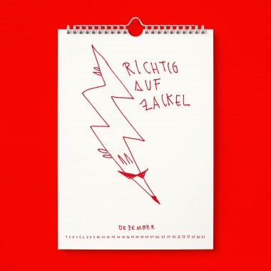 "Richtig auf Zackel durch 2026" Kalender by Gianluca Scigliano