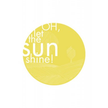 nahili ARTPRINT / POSTER "OH let the Sun Shine" (DIN A4/A3) gelbe gute Laune & Sonne