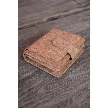 Portemonnaie handmade aus Kork mit Zipper