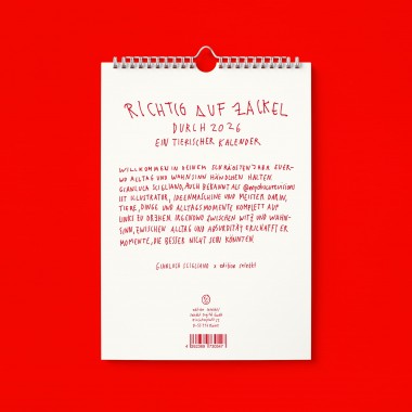 "Richtig auf Zackel durch 2026" Kalender by Gianluca Scigliano