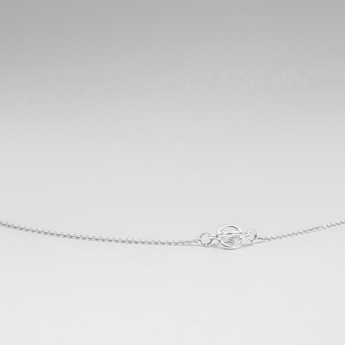 Jonathan Radetz Jewellery, Kette KISSKISS ONE, Länge 43cm Silber 925